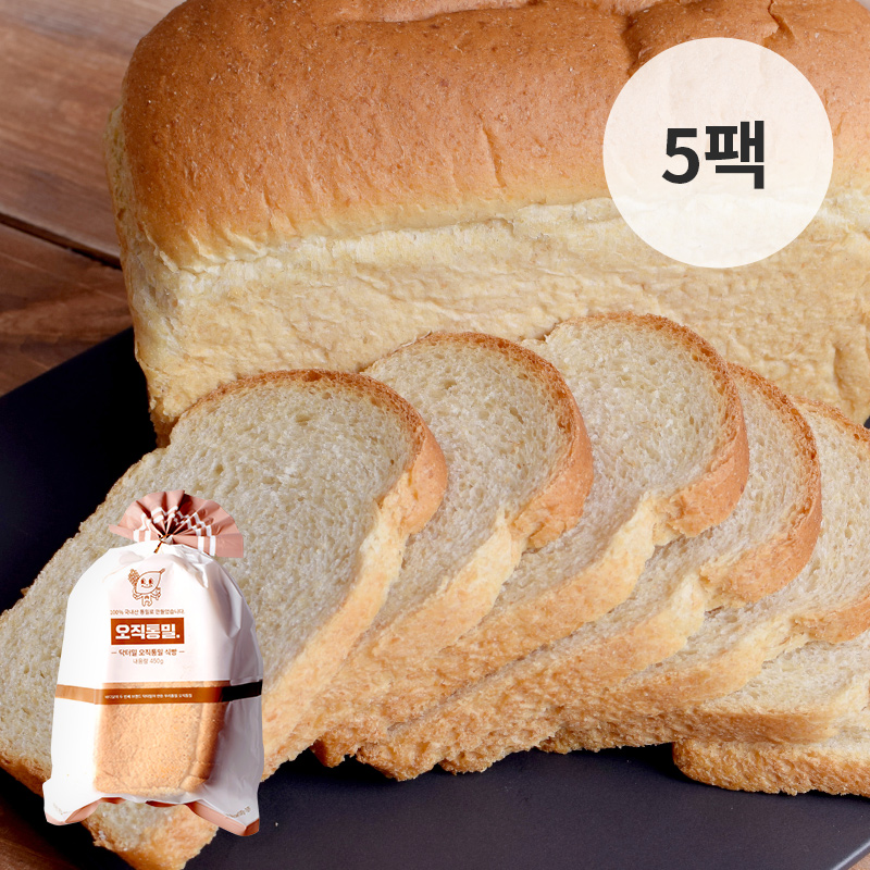 [바디닭] 닥터밀 오직통밀 식빵 5팩