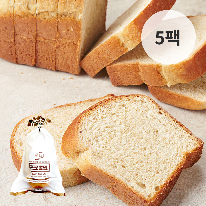 [바디닭] 닥터밀 프로통밀 미니식빵 5팩